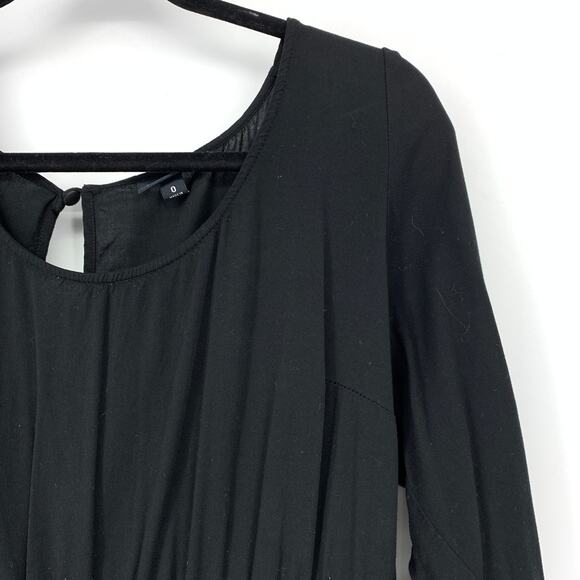 Torrid Boho Peasant Dress Womens Size 0X Black Long Sleeve Tie Waist - Picture 3 of 6